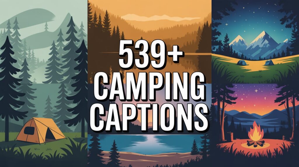 Camping Captions