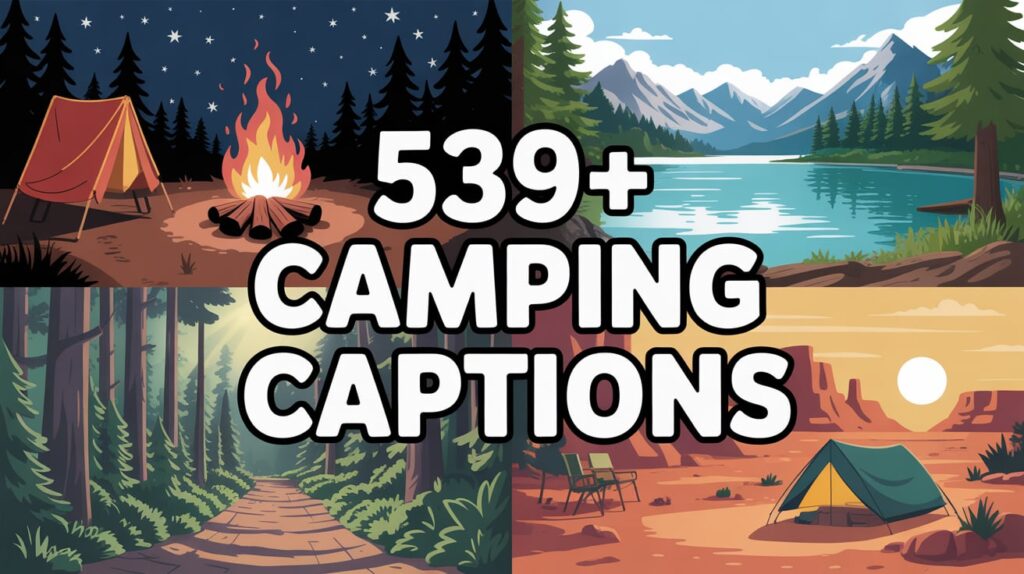 Camping Captions