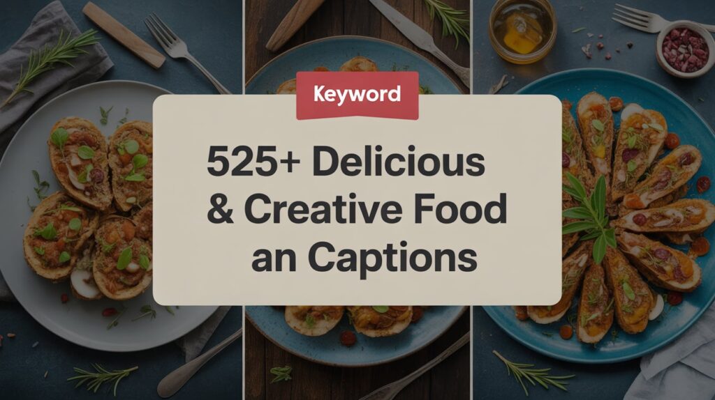 Delicious & Creative Food Captions