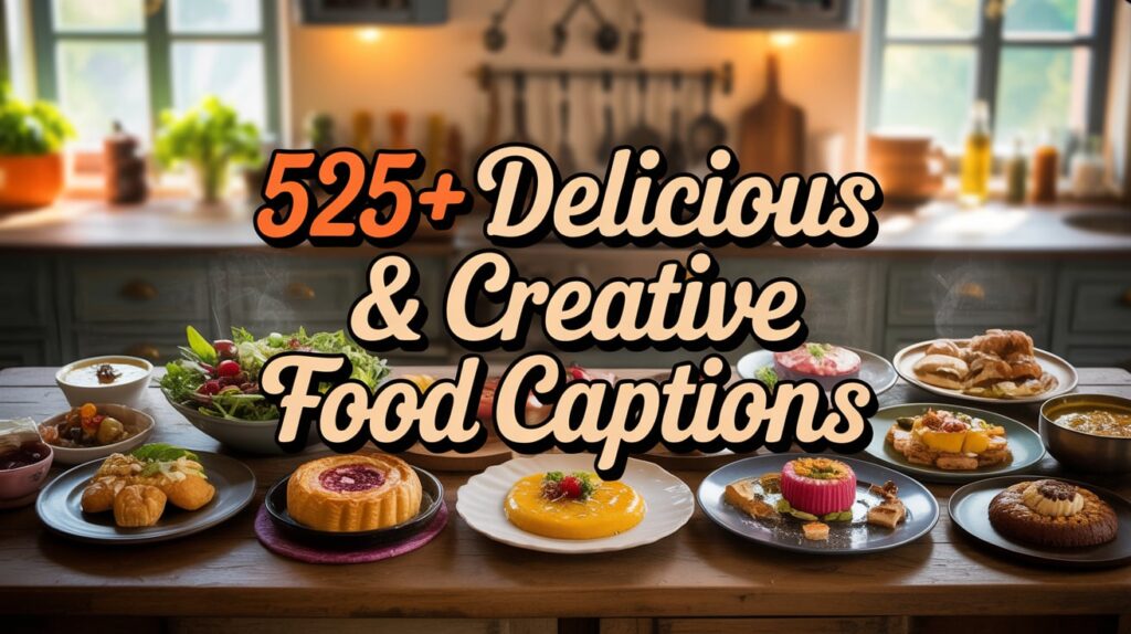 Delicious & Creative Food Captions