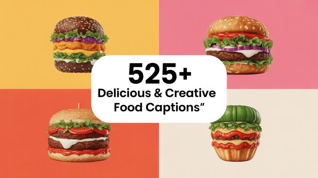 Delicious & Creative Food Captions