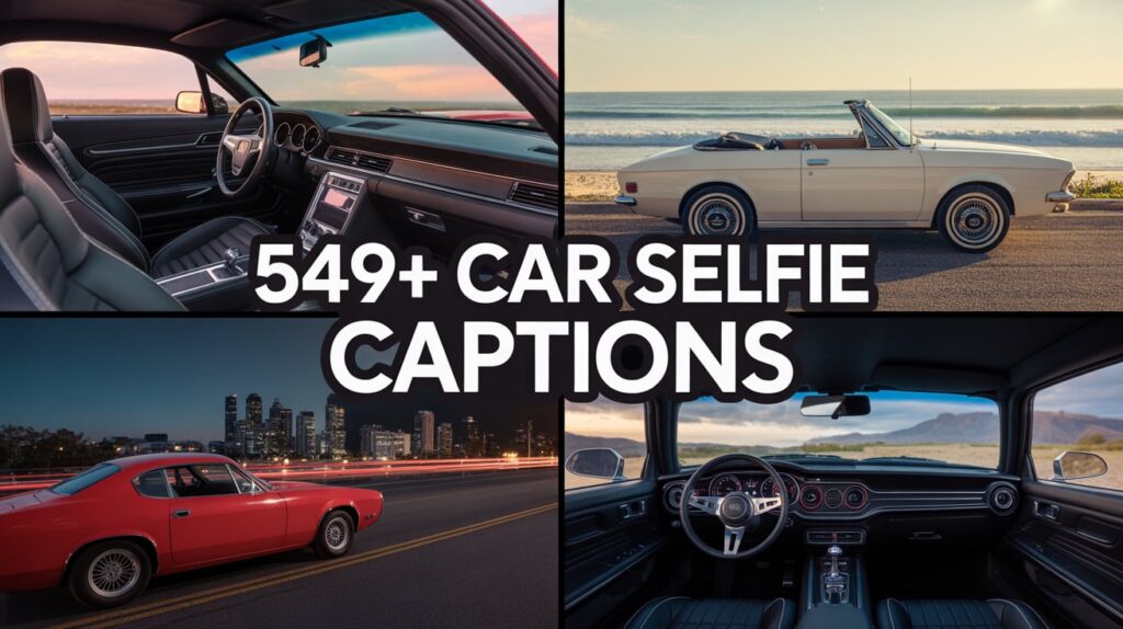 Car Selfie Captions