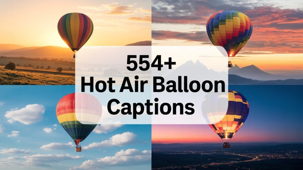  Hot Air Balloon Captions