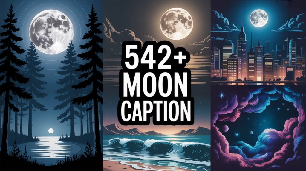 Moon Caption for Instagram
