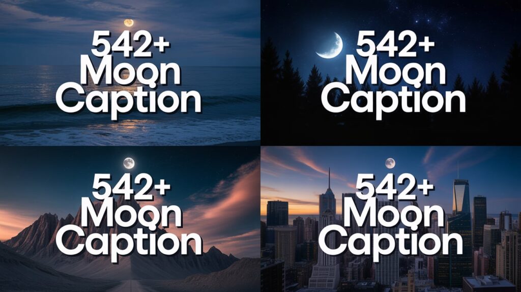 Moon Caption for Instagram