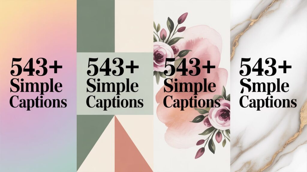 Simple Engagement Captions