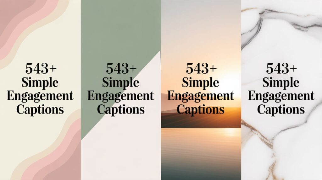 Simple Engagement Captions