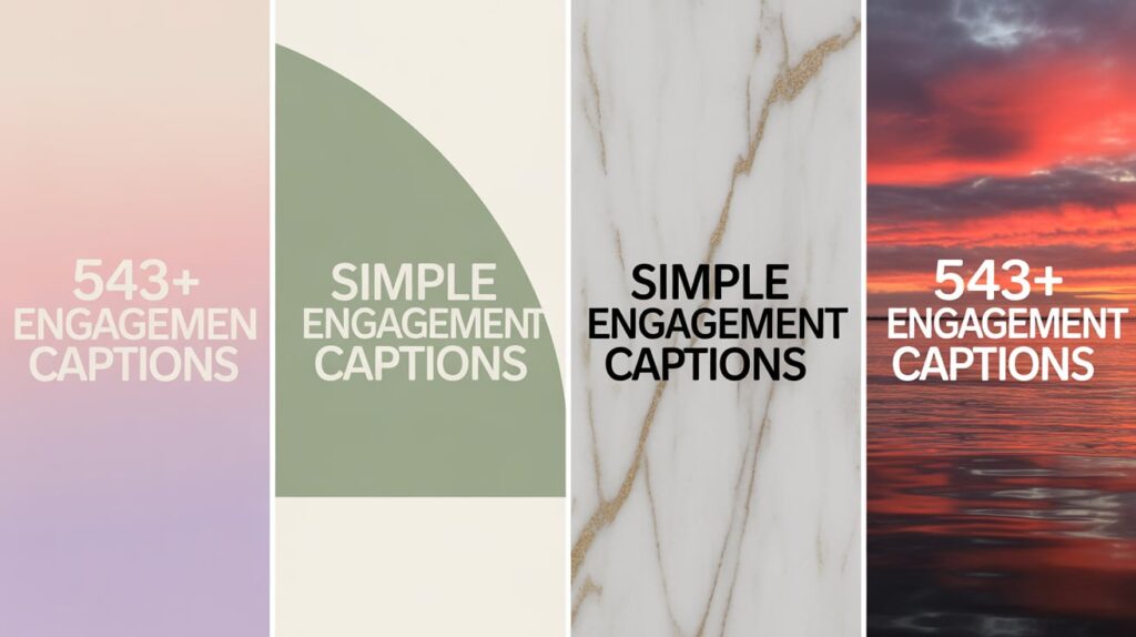 Simple Engagement Captions