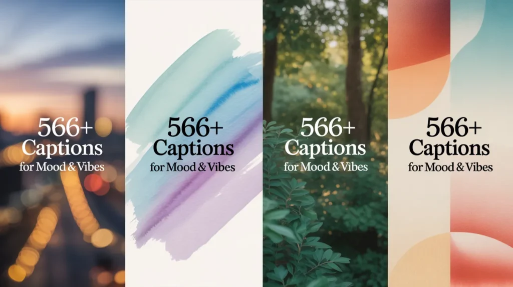 Blur Captions for Mood & Vibes