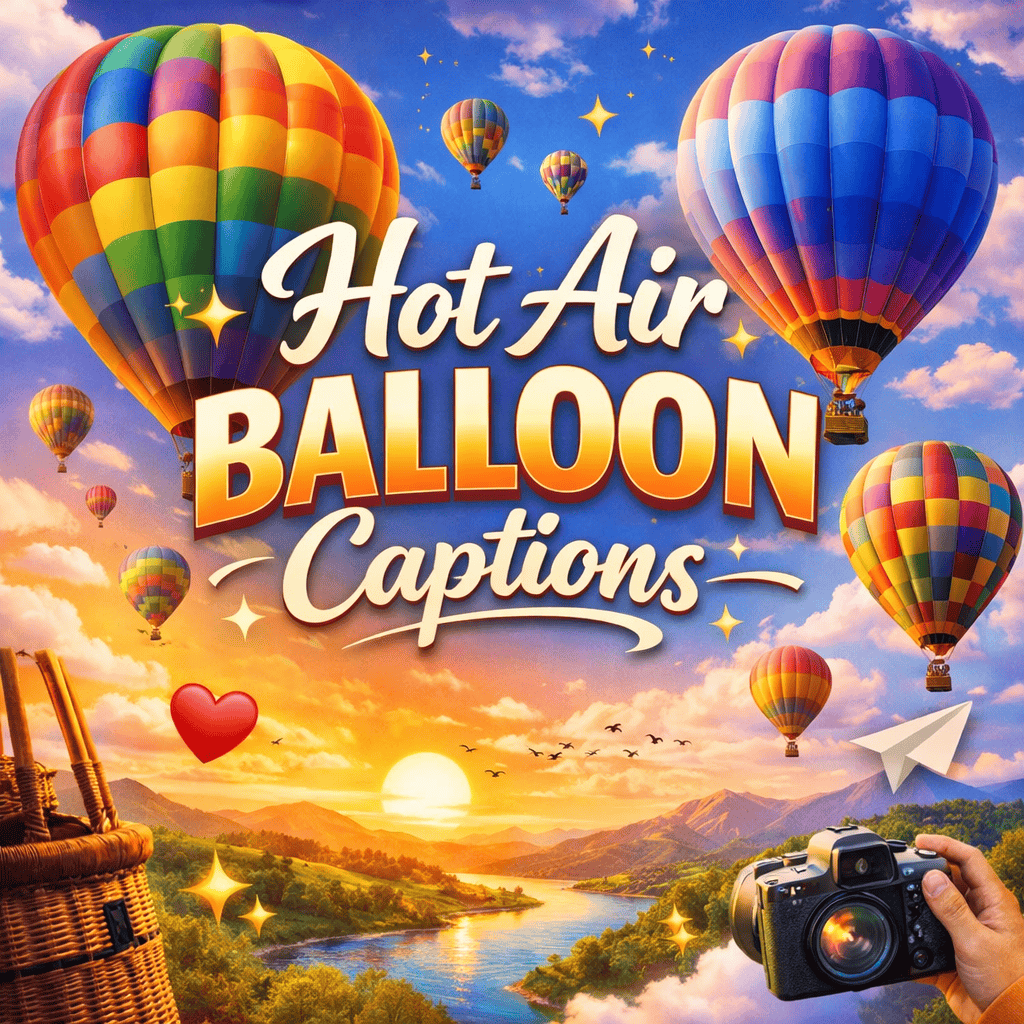 Hot Air Balloon Captions