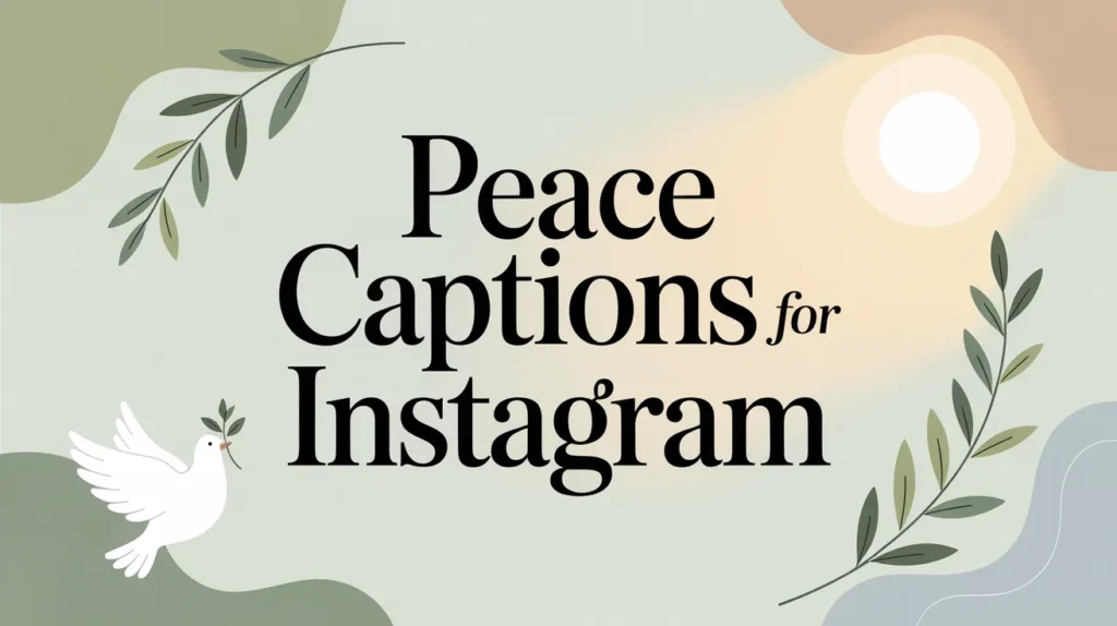Peace Captions for Instagram