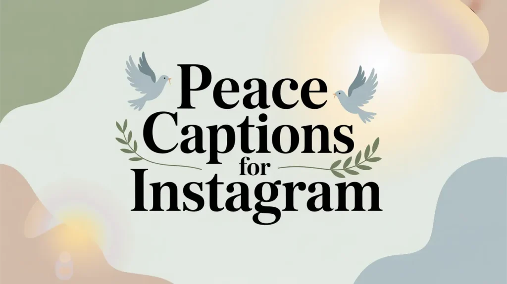 Peace Captions for Instagram