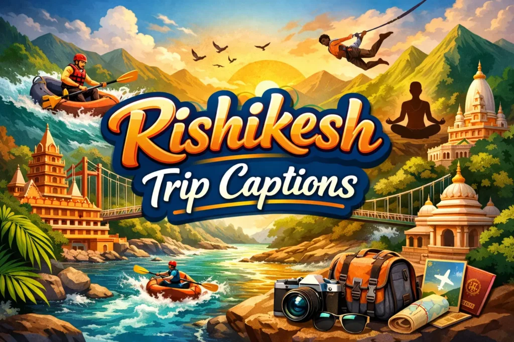Rishikesh Trip Captions