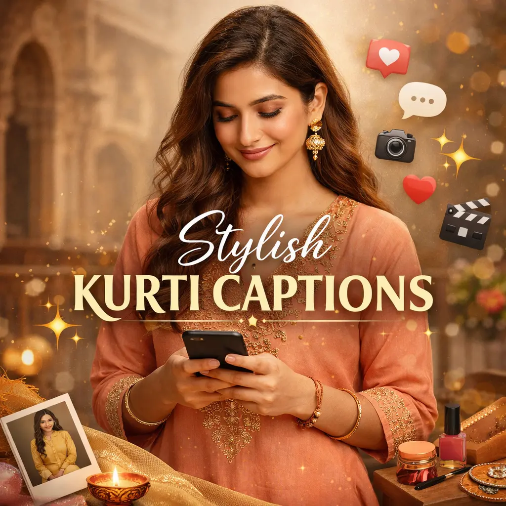 Stylish Kurti Captions