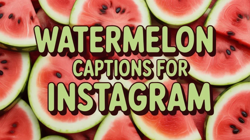 Watermelon captions