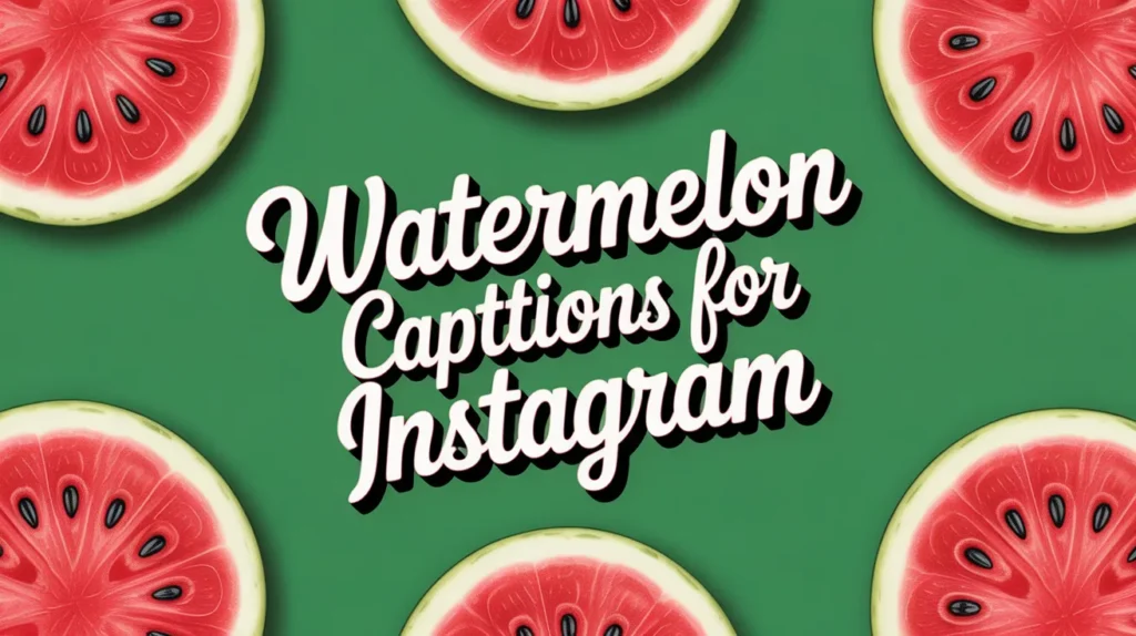 Watermelon captions