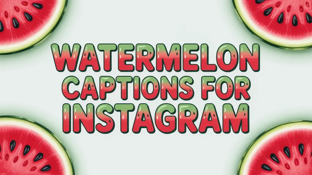 Watermelon captions