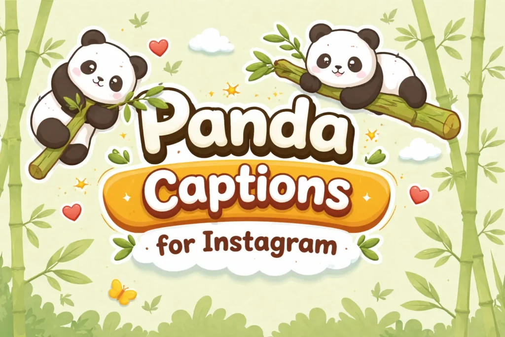 Panda Captions for Instagram