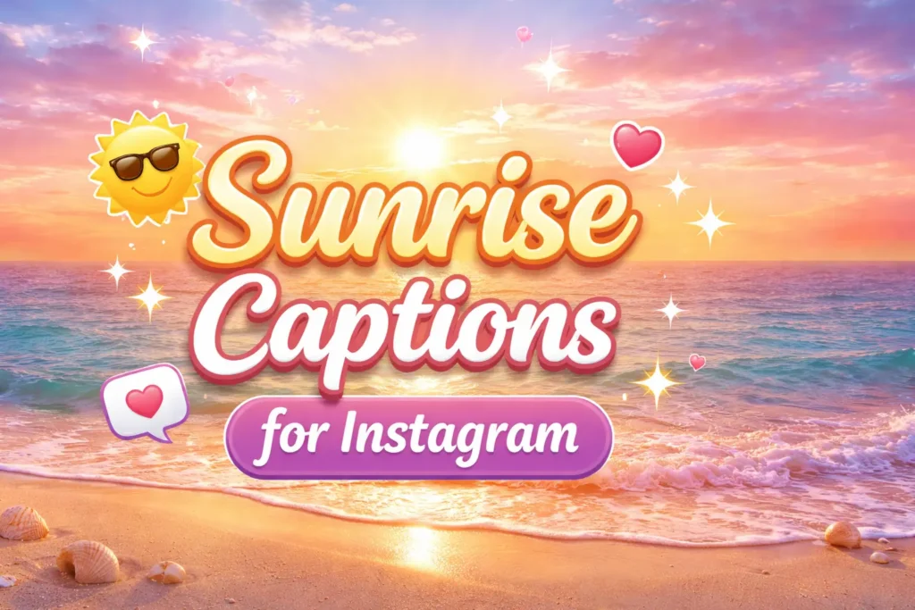 Sunrise Captions for Instagram