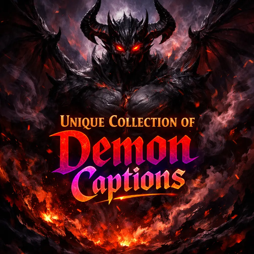 Unique Collection of Demon Captions for Instagram
