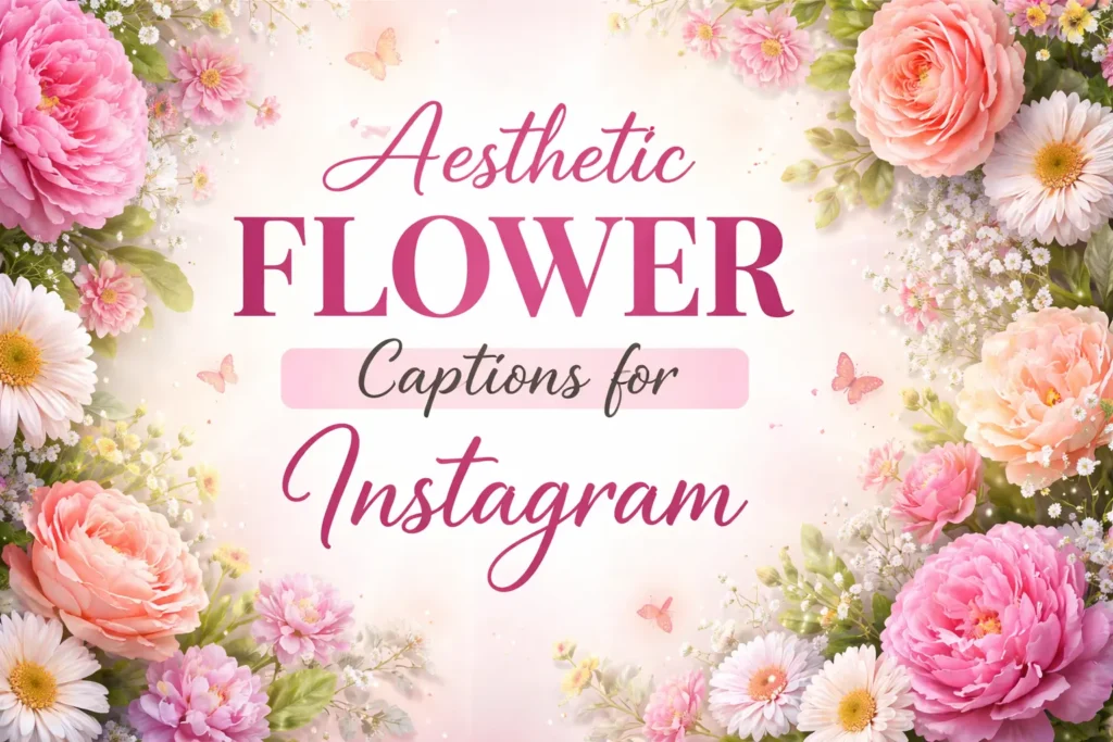 Aesthetic Flower Captions for Instagram