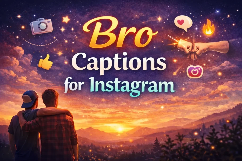 Bro Captions for Instagram