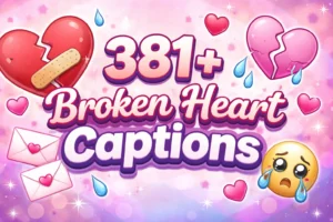 Broken Heart Captions