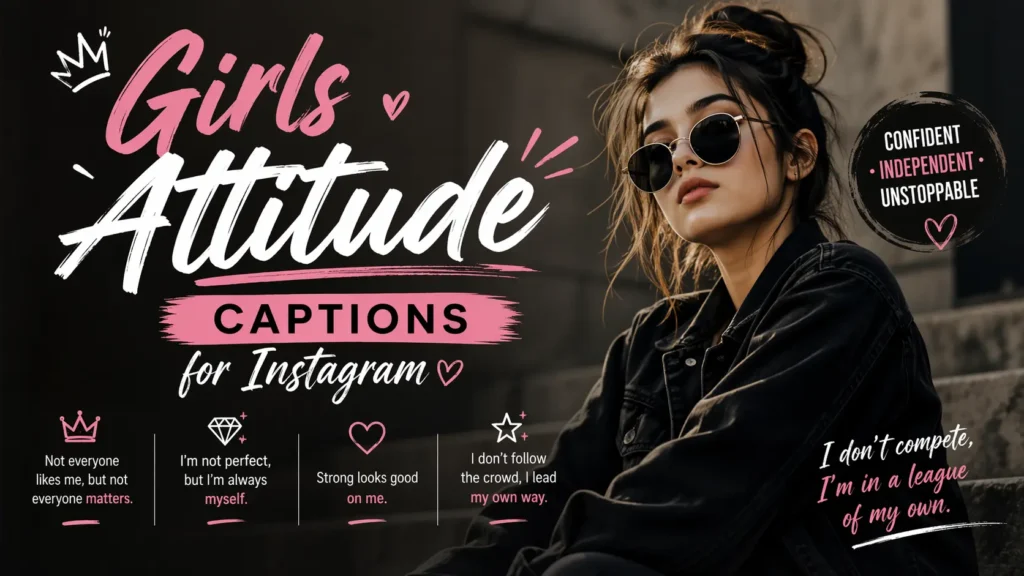 Girls Attitude Captions for Instagram