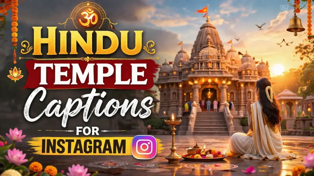 Hindu Temple Captions for Instagram