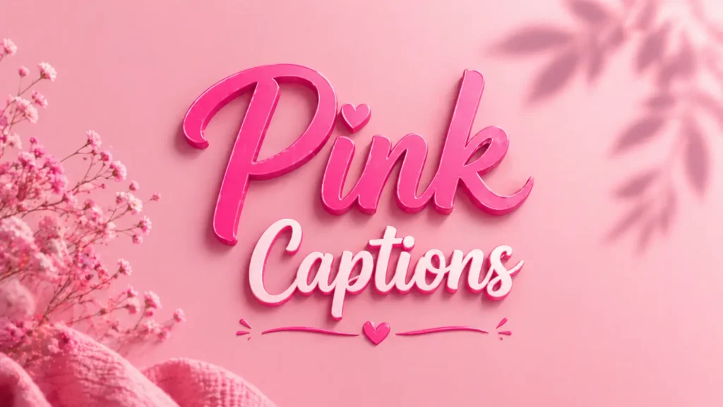 Pink Captions