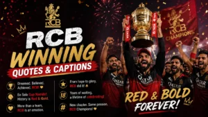 RCB Winning Quotes