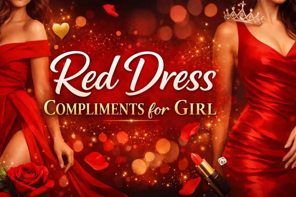 Red Dress Compliments for Girl