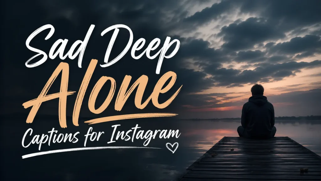 Sad Deep Alone Captions for Instagram