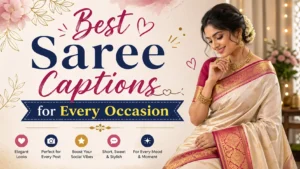 Saree Captions