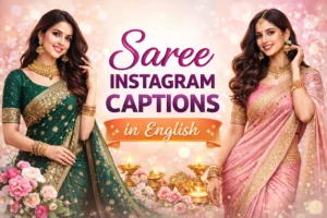 Saree Instagram Captions in English