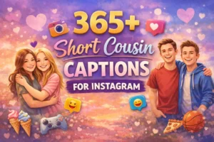 Short Cousin Captions for Instagram