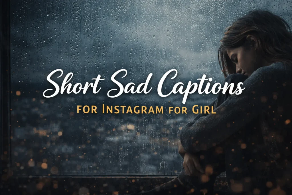 Short Sad Captions for Instagram for Girl