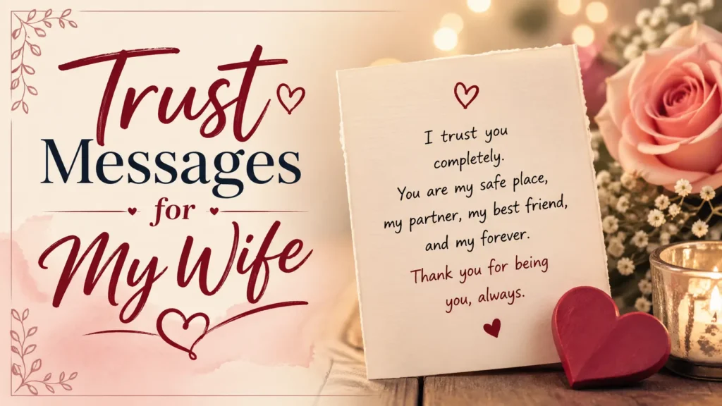 Trust Messages for My Wife