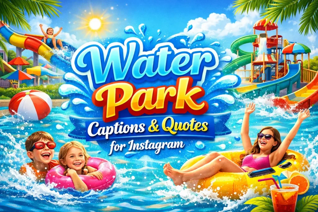 captions for water park
