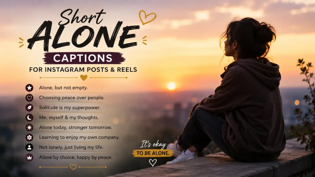 Alone Captions for Instagram