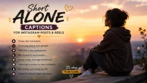 Alone Captions for Instagram