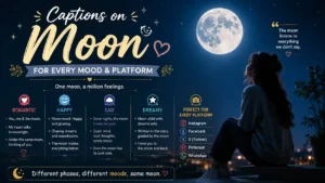 Captions on Moon