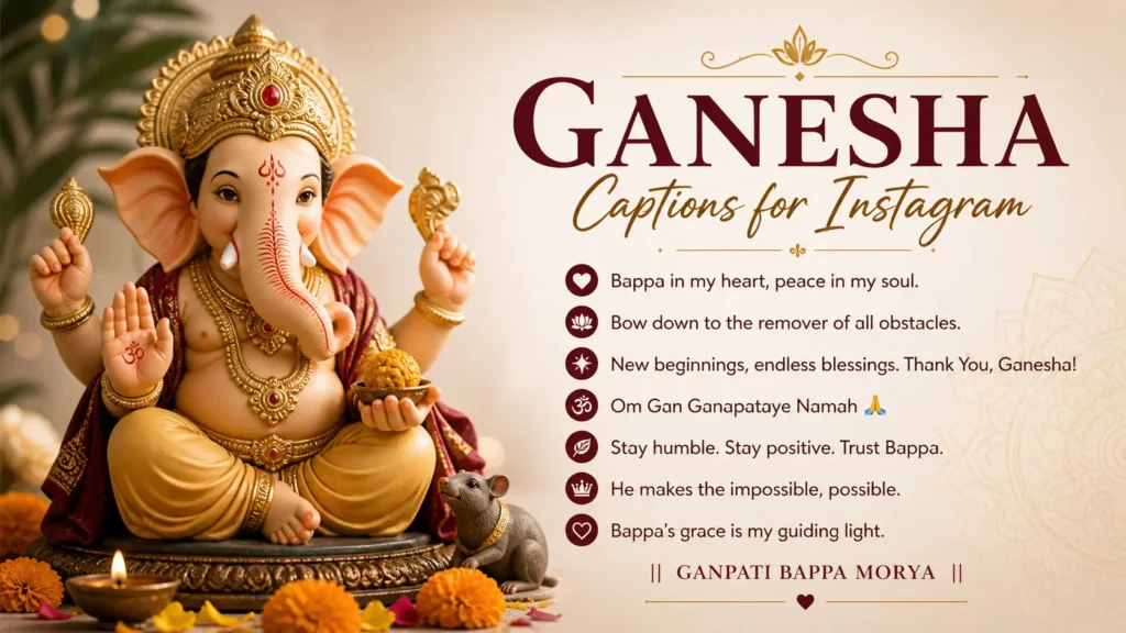Ganesha Captions for Instagram
