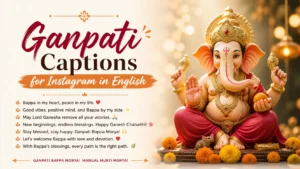 Ganpati Captions for Instagram in English