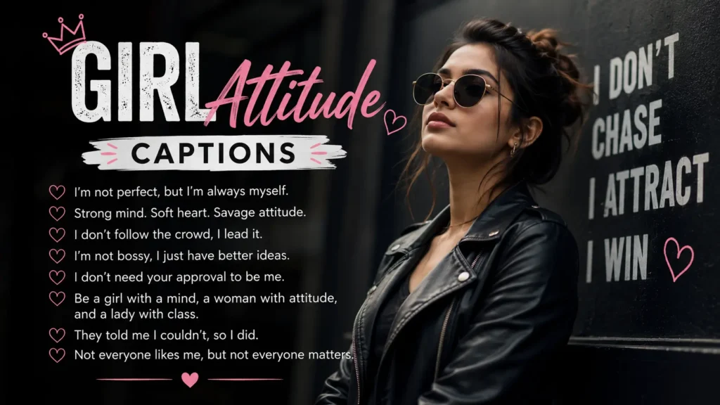 Girl Attitude Captions