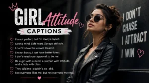 Girl Attitude Captions