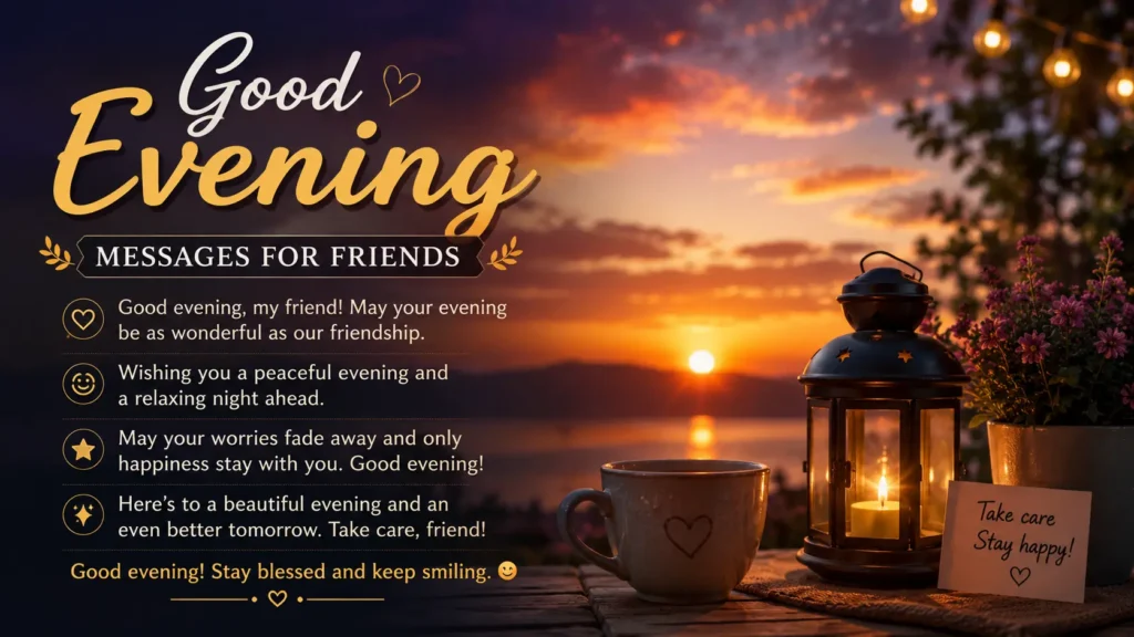 Good Evening Messages for Friends