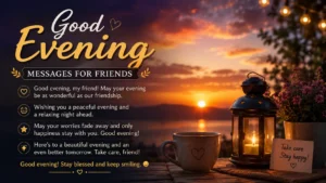 Good Evening Messages for Friends
