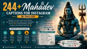 Mahadev Captions for Instagram in English