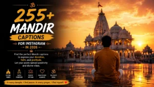 Mandir Captions for Instagram